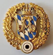 PRINZ ALFONS BAVARIAN SHOOTING BADGE ENAMEL GOLD DIRNDL TRACHTEN OKTOBERFEST PIN picture