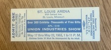 Vintage 1963 Ticket - Union Industries Show - St. Louis Arena picture