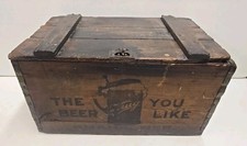 Antique Pre-Pro Fred Krug Beer Omaha Nebraska Advertising 24oz Bottle Crate picture