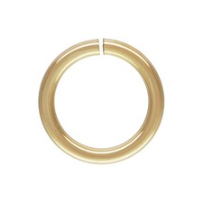 5.8mm 14K Solid Yellow Gold Open Jump Ring picture