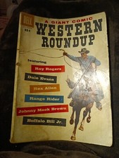 Western Roundup 21 Jan-Mar 1957 Dell Giant Roy Rogers Dale Evans Buffalo Bill Jr picture