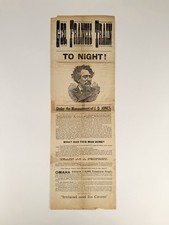 1888 George Francis Train Annotated Signed Pictorial Broadside Omaha Nebraska picture