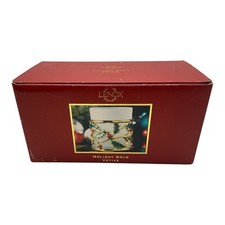 Lenox Holiday Gold Votive Holly and Berries Tea Light Candle Holder NIB picture