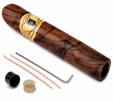 Cigar Pipe™ - Durable Wooden Wood Smoking Pipe Tobacco Cigarettes Cigar Pipes picture