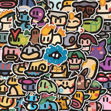 Pokemon Stickers Pixel Art 200 Pack Decal Sticker Set Cute Baby x2 Packs of 100 picture