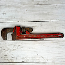 Vtg Neuropa Pipe Wrench 10” Western Germany Red Adjustable Used Works picture