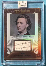 Fryderyk Chopin 2025 Eternal Revelation #/D 82/99 Cut Relic Letter Patch Card picture