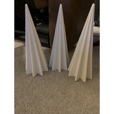 Threshold Large White Faceted Ceramic Christmas Tree Holiday Decor New picture
