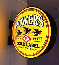 Powers Gold Label Irish Whisky Lighted Advertising Sign Distillery Theme picture