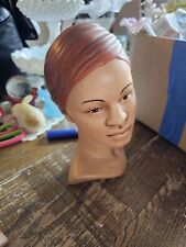 Vintage Holland Mold Ceramic Hand Painted Womans Head picture