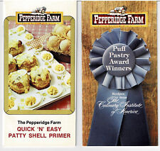 TWO Pepperidge Farm Recipe Books PUFF PASTRY AWARD WINNERS & Patty Shell Primer picture