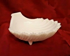 Vintage  Westmoreland Milk Glass Shell Shaped Bowl picture