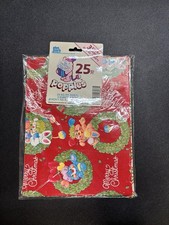 Vintage Popples Christmas Gift Wrap Sealed New Old Stock picture