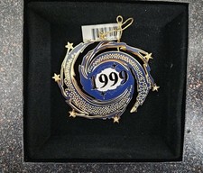 Baldwin Brass Millennium Galaxy 1999 - 2000 Christmas Ornament 24KT Gold Finish picture