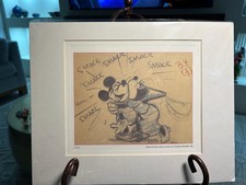 Disney The Brave Little Tailor Mickey and Minnie Story Sketch Print Art picture