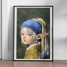 Frieren: Beyond Journey's End - Frieren with a Pearl Earring - 11x17