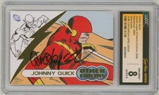 CGC SS 8 SIGNED Jose Luis Garcia Lopez Art Card Other Earths Johnny Quick Flash picture