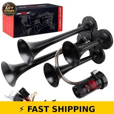 CENZHIWEN 12V Train Horn for Truck with Air Compressor & 4 Trumpets picture