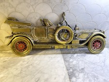 Vtg 24” Cast Iron 1902 Lanyard & Levassor Wall Plaque Dunlop Moving Wheels Japan picture