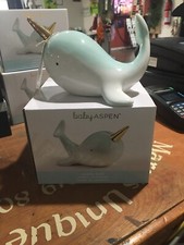 NIB BABY ASPEN CERAMIC BANK DOLPHIN picture