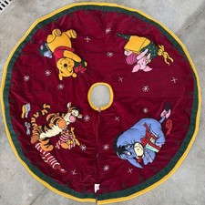 Vtg Disney Winnie the Pooh Christmas Tree Skirt 43