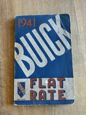 Vintage 1941 Buick Original Dealer Flat Rate Basic Operations Booklet picture