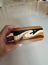 Vintage Heartwood Creations Wooden Marquetry Secret Box picture