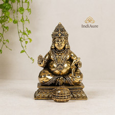 Brass Kuber Idol – Lord Kubera Statue for Wealth, Prosperity & Vastu Decor picture