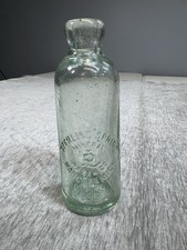 Sterling Spring Mineral Water Co Hancock Michigan Glass Bottle Hutch Blob Top picture