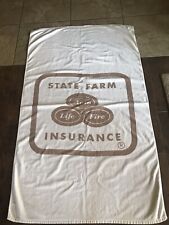 Vintage State Farm Insurance Promotional Beach Towel Size 57X34 Rare picture