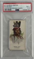 1888 N2 ALLEN & GINTER NOON DAY AMERICAN INDIAN CHIEFS PSA 5.5 43566140 picture