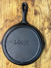 Restored No 6 3 Notch Lodge Cast Iron Skillet With Egg Logo  Made 1973-1992 picture