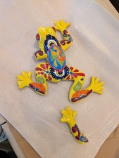 Broken. MEXICAN TALAVERA POTTERY FROG SCULPTURE 15