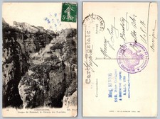 Constantine Algeria Rummel Gorges Tourist Path Real Photo Postcard 1907 Posted picture