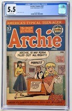 ARCHIE COMICS #52 ◉ CGC 5.5 * 1951 BETTY & VERONICA FEUD 🔥 PERFECT FORM 👀 picture
