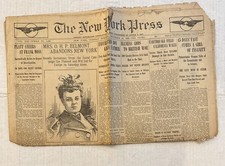 New York Press Newspaper December 26, 1899 Vintage Original NY picture