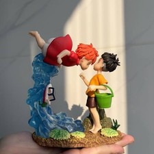 15cm Anime Ponyo On the Cliff Mermaid Princess Ponyo Meets Muneshige Figure picture
