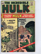 Incredible Hulk #4 Marvel 1962 '' The Monster and the Machine  