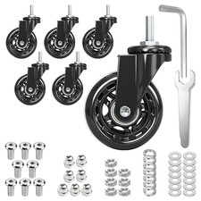 Creeper Wheels Replacement Set of 6, 2.5 Inch Snap on Creeper Wheel picture