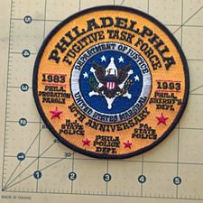 Philadelphia Police Fugitive Task Force Patch - Pennsylvania Police Single Patch picture