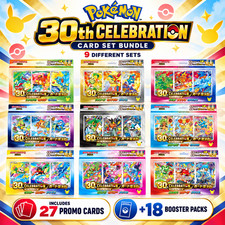 Pokemon card game MEGA 30th CELEBRATION card sets (9 set) with boosters Japanese picture