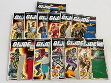 VINTAGE GI JOE ARAH 1983-1988 ACTION FIGURE UNCUT FILE CARD BACKS LOT OF 12 HTF picture