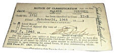 MAY 1945 LOCAL BOARD CLARKSVILLE ARKANSAS  DRAFT CARD JACK WALKER RUSSELL picture