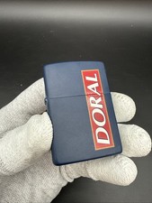 Vintage 1997 Doral Cigarettes Logo RJ Reynolds Navy Blue Zippo Lighter NEW picture