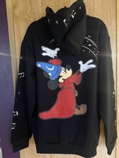 CAKEWORTHY DISNEY FANTASIA SORCERER MICKEY MOUSE GLOW HOODIE SWEATSHIRT XL NWT picture