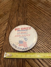 Bo Gritz For President Populist Party Pin Button   picture