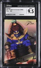1994 Fleer Flair '94 Marvel Annual Thanos #69 CGC 9.5 (POP 1) MARVEL FRANCHISE picture