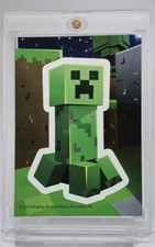 CLEAN 2015 MINECRAFT ROOKIE CREEPER ROOKIE CARD STICKER 1ST EVER RC SP RARE SSP picture
