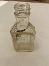 Vintage Glass Embossed Hinds Honey And Almond Cream Bottle picture