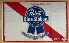 Pabst Blue Ribbon 3x5 ft Flag Banner Man Cave PBR Beer picture